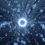 a computer generated image of a circular object