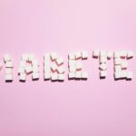 Diabetes Text on Pink Background