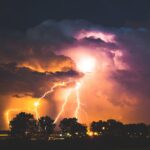 lightning strike at night
