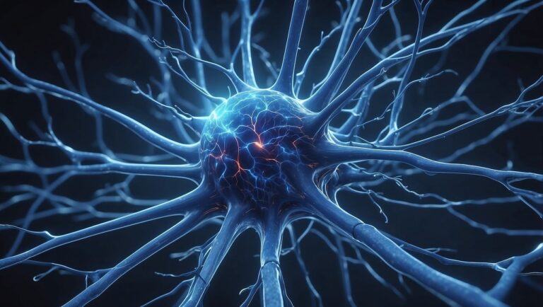 ai generated, cell, dendrites, neurology, anatomy, abstract, design, nerve, drawing, neuron, brain, synapse, axon, biology, physiology, impulse