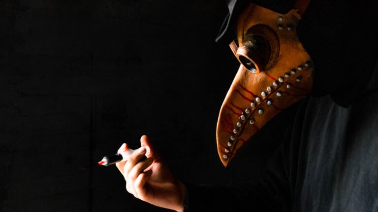 person wearing mask
