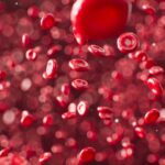 a red liquid filled with lots of bubbles